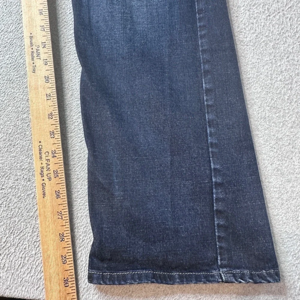 Lee Jeans Mens 38x30 Blue Crafted by Lee Straight Leg Stretch Dark Wash Denim
